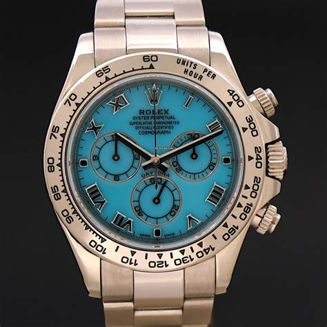 rolex daytona blue dial leather|Rolex daytona tiffany blue.